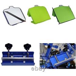 6 Color 6 Station Screen Printing Press Machine Micro-registration Lift Frame