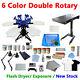 6 Color Screen Printing Kit Rotary Press Machine With Flash Dryer Exposure Unit