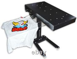 6 Color Screen Printing Kit Rotary Press Machine with Flash Dryer Exposure Unit
