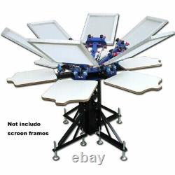 6 Color Screen Printing Machine Micro-Registration Screen Press Double Rotary