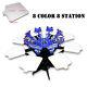 8 Color 8 Station Screen Printing Machine Silk Screen Printer T-shirt Diy Tool