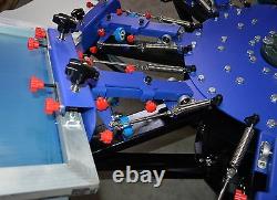 8 Color Precision Screen Printing Press Shirt Print Machine Pallet /Board Rotary