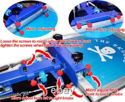 8 Color Precision Screen Printing Press Shirt Print Machine Pallet /Board Rotary