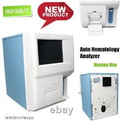 Auto hematology analyzer Blood analyzer color touch screen+printer WBC RBC PLT