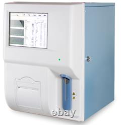 Auto hematology analyzer Blood analyzer color touch screen+printer WBC RBC PLT