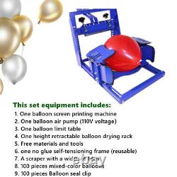 CALCA Manual Balloon Screen Printing Machine Kit for Balloon DIY Printer Wedding