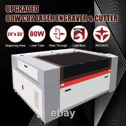 CLEARANCE! 80W CO2 Laser Engraver 24 × 35 Inch Machine withAutolift Autofocus