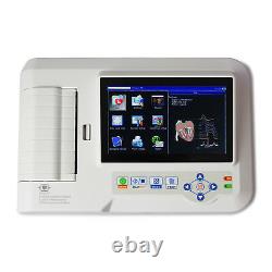 CONTEC Digital 3/6 channel 12-LEAD ECG EKG machine touch screen+Software ECG600G