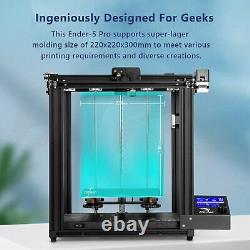 Creality Ender-5 Pro 3D Printer Upgraded Mainboard LCD Screen Low Noise Printer