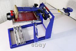 Curved Screen Printing Machine Manual Cylinder Press Printer Kit 170mm Dia