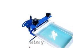 Desktop 1 Color Screen Printing Machine Press Printer with Rotary Screen Holder