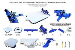 Desktop 1 Color Screen Printing Machine Press Printer with Rotary Screen Holder