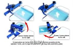 Desktop 1 Color Screen Printing Machine Press Printer with Rotary Screen Holder