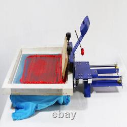 Desktop Slide-in 1 Color 1 Station Screen Printing Press Machine for Shirt DIY