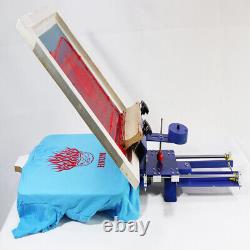 Desktop Slide-in 1 Color 1 Station Screen Printing Press Machine for Shirt DIY