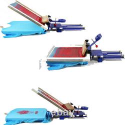 Desktop Slide-in 1 Color 1 Station Screen Printing Press Machine for Shirt DIY