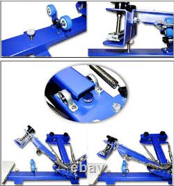 Easy Operate 4 Color 2 Station Screen Printing Machine Manual Operation Press