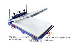 Easy To Operate 20 x 24 Pallet 1 Color Silk Screen Printing Machine Printer US