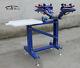 Enhanced4 Color 1 Station Screen Printing Machine With Floor Stand Us Shipping