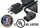 Extra Long 25ft Ac Power Cord Cable For Tv Lcd Plasma Dlp Monitor Screen Printer