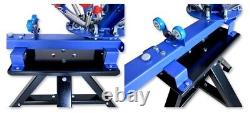 Floor Type 4 Color 1 Station Screen Printing Machine Micro-adjust Shirt Printer