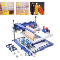For Cylindrical & Conical Products Curved Surface Bottle Screen Printing Machine