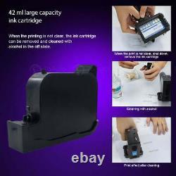 Handheld Inkjet Printer Touch Screen Portable Date Barcodes Coding Machine / Ink