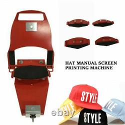 Hat Clamp Silk Screen Printer Equipment Curved Screen Printing Machine For Cap