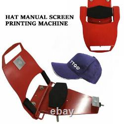 Hat Manual Curve Screen Printing Machine Four Standard Interchangeable Platen