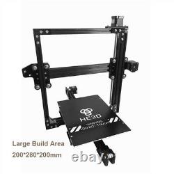 He3D Prusa I3 Large Tricolor 3D Printer with LCD Screen DIY Reprap Complete Kit