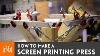 How To Make A 4 Color Screen Printing Press I Like To Make Stuff