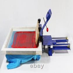 INTBUYING 1 Color 1 Station Silk Screen Printing Machine Sliding T-Shirt Press