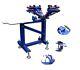 Intbuying 4 Color 1 Station Screen Printer Manual Operate Screen Press Machine
