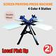 Local Pick Up 4 Color 4 Station Double Wheel Silk Screen Printing Press Machine