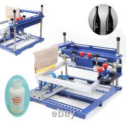 Manual Curved Screen Printing Machine Cylinder Press Printer For Bottle Tube New