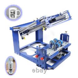 Manual Curved Screen Printing Printer Cylinder Bottle/Cup Press Printing machine