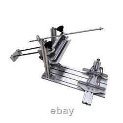 Manual Cylinder Screen Printing Machine+6 Squeegee for Pen / Cup / Mug / Bottle