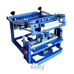 Manual Cylinder Screen Printing Machine Ball Pen Cup Bottle Curve Press Station