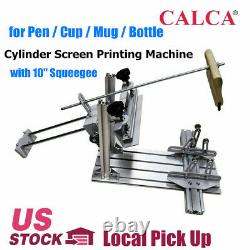 Manual Cylinder Screen Printing Machine for Pen Cup Mug Bottle Local Pick Up
