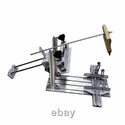 Manual Cylinder Screen Printing Machine with 10 Squeegee for Pen / Cup / Mug