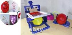 Manual Single Color Balloon Screen Printing Machine Desktop Printing Equipment