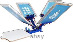 Micro-Registration 4 Color 1 Station Screen Printing Machine T-Shirt Printing Pr