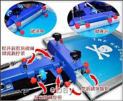 Micro Registration Screen Printing Machine 6 Color 6 Station T-shirt DIY Printer