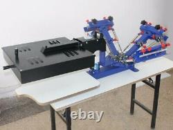 Micro-adjust 3 Color Screen Printing Machine with Flash Dryer Combine Press Tool