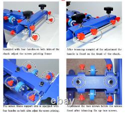 Micro-adjust 3 Color Screen Printing Press With Rotary Dryer Vertical Machine