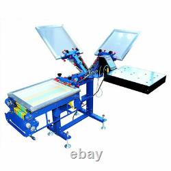 Multi-function 3 Color Screen Printing Ribbon Press Printer with Rotary Dryer
