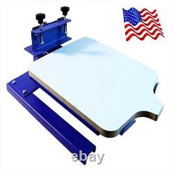 One Color Spinning T-Shirt Screen Printing Machine Two Directions Head Shaking
