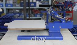 Open Box 1 Color Silk Screen Printing Machine Adjustable Pallet Tiltable Press