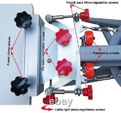 PICKUP 4 Color 1 Station Screen Printing Press Machine with Micro Registration