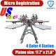 Pick-up Micro Registration 4 Color 4 Station Silk Screen Printing Press Machine